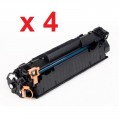HP 85A CE285A New Compatible Black Toner Cartridge 4/Pack