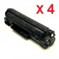 HP 35A (CB435A) New Compatible Black Toner Cartridge 4/Pack